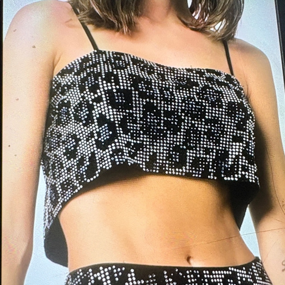 Authentic Adam Selman Crystal Top